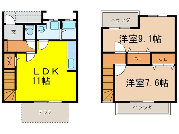 ライズハイツの物件間取画像